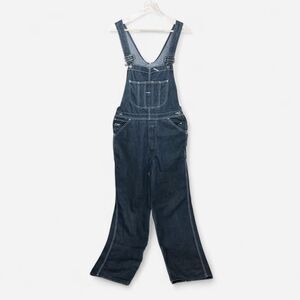 Vintage Roebuck Company Sears Men's Dark Wash Navy Blue Dungarees Overalls